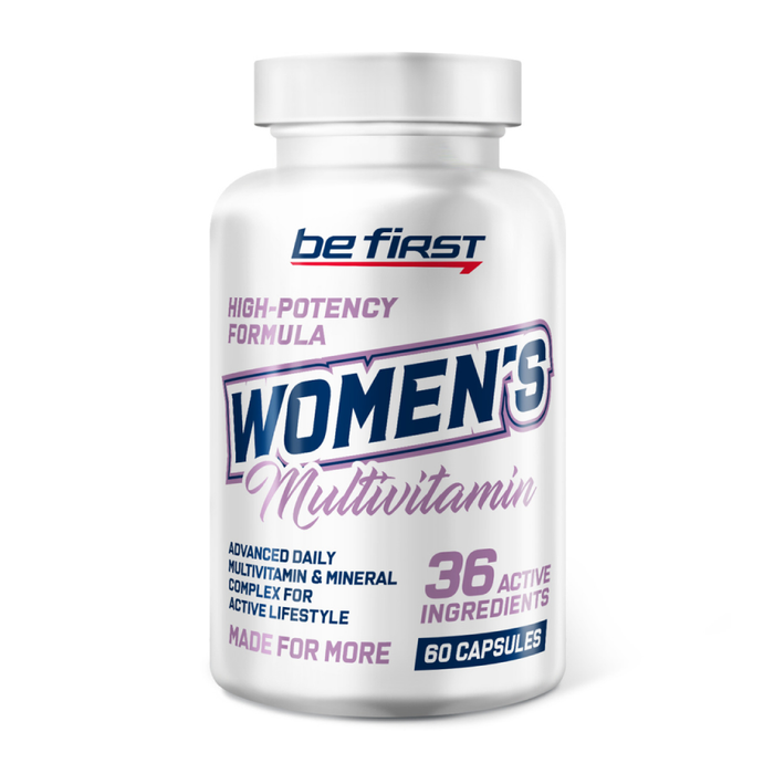 Мультивитамины для женщин, Womens Multivitamin, Be First, 60 капсул