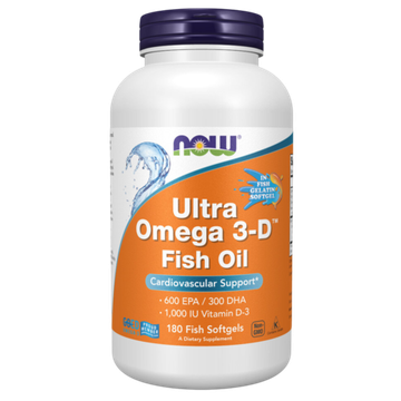 Now Foods Ultra Omega 3-D 180 softgels , Омега 3 + Витамин Д3