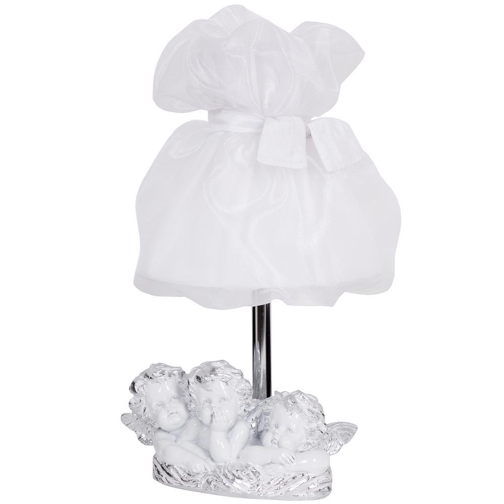 Настольная лампа Весёлые Купидоны Сильвер Мадлен Белый