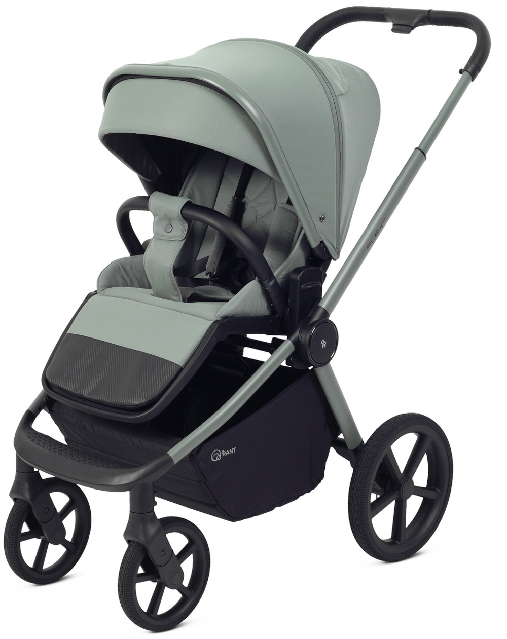 Детская коляска Rant Flex Therm Soft 3 в 1 с автокреслом Miro Black Forest Green