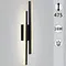 86233-9.2-001U LED2Х8W BK светильник настенный