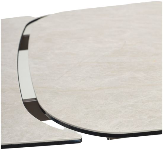 Стол MAGNUS 180 TL-102 Бежевый мрамор, испанская керамика / Шоколадное золото каркас