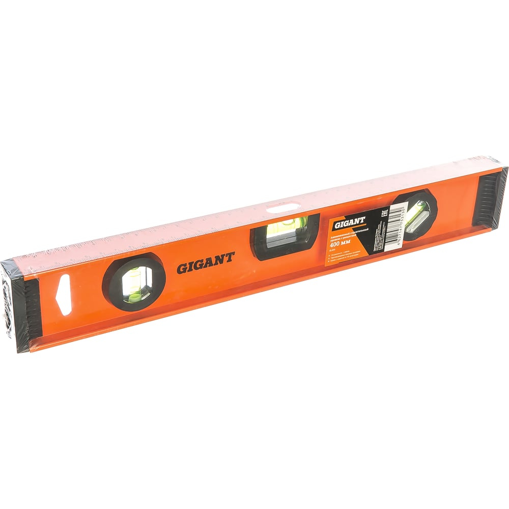 Алюминиевый строительный уровень рельс с разметкой 400мм Gigant SL400