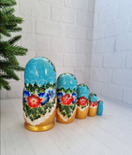 Матрешка 5м 15см нижегородская роспись, интерьерная