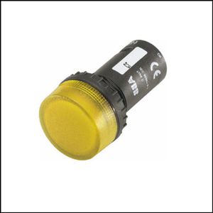 Лампа со встроенным светодиодом цвет желтый ABB CL-502Y, 24В AC/DC 1SFA619402R5023