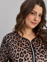 Халат Хвли-562/бежевый-леопард