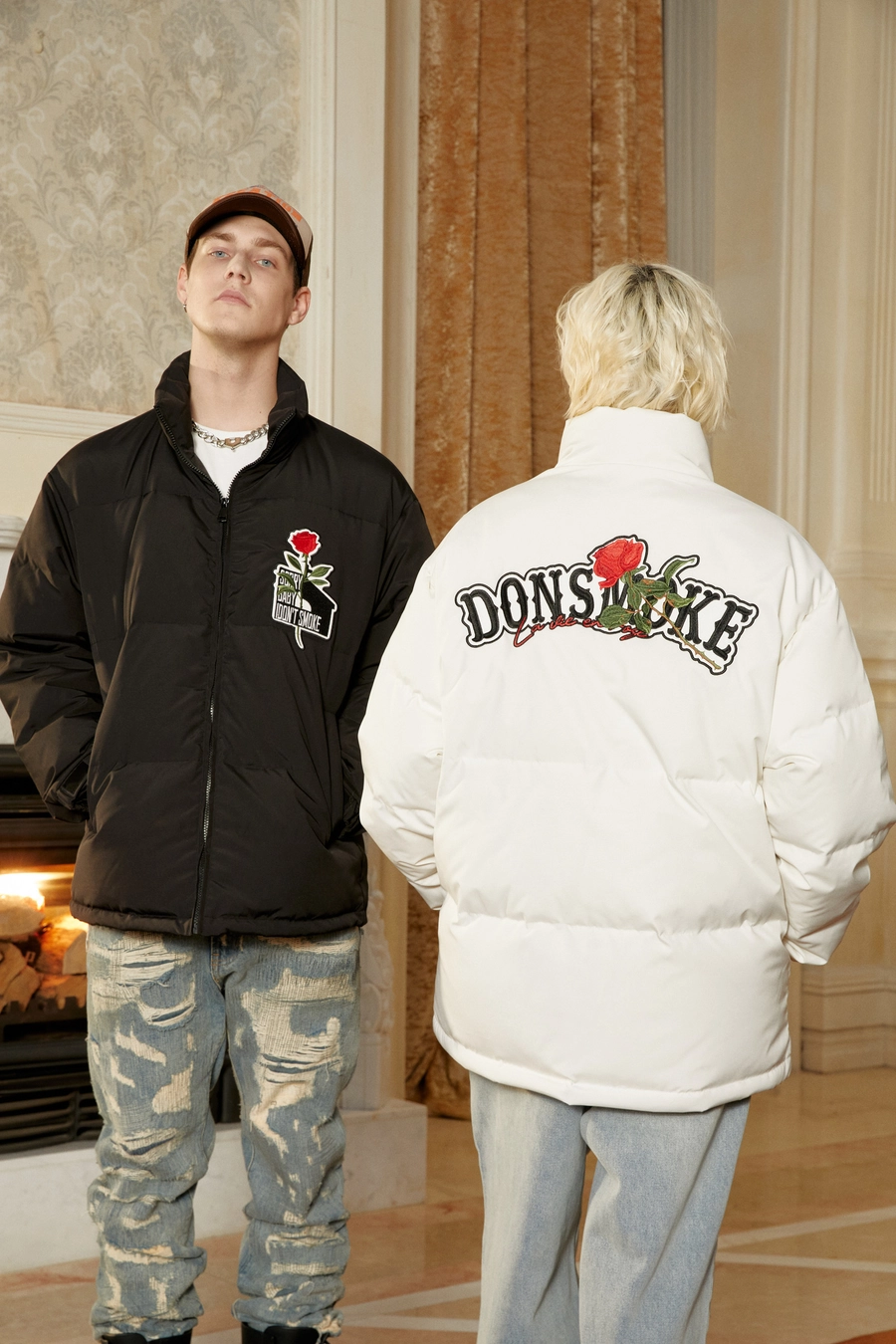 Пуховик DONSMOKE "Rose Logo" Down Jacket