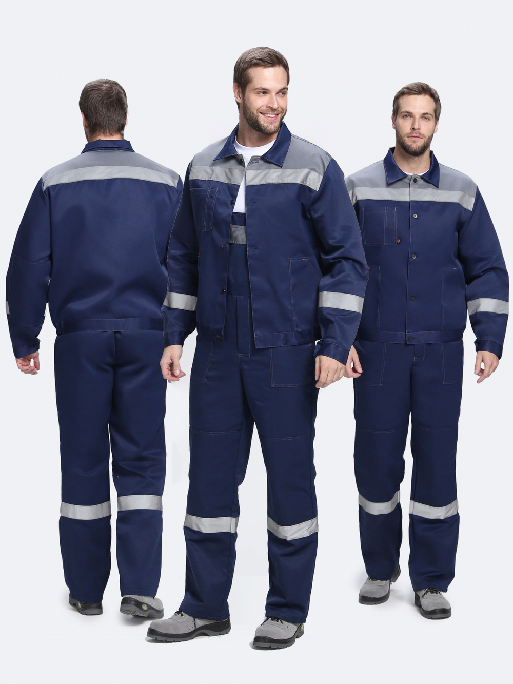 Костюм Лигор-2 СОП (тк.Смесовая,210) п/к, т.синий/серый