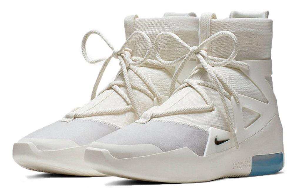 Fear Of God X Nike Air Fear Of God 1 Sail Black Fog Hyper Sneakers