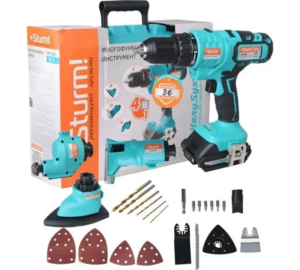 Шуруповерт, 20 мм, 18 В, 1400 об/мин, патрон - быстрозажимной, разноцветный, надежный