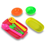 Пластмассовый игрушечный набор "Посуда" (20*11*10 см), сетка