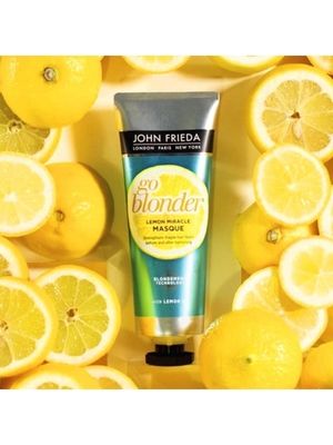 John Frieda Go Blonder Lemon Miracle Укрепляющая маска для ослабленных волос 100 мл