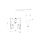 Бра Eurosvet 10101/1 хром/прозрачный хрусталь Strotskis