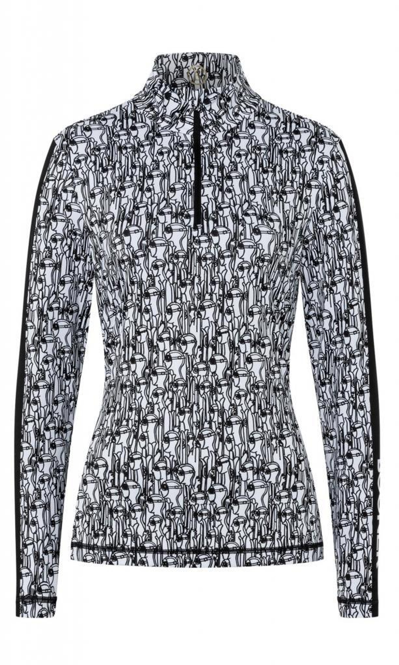 Толстовка BOGNER SPORT BELINE3 5177 9763 черно/белого цвете