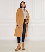 Шерстяное пальто Calvin Klein - светло-коричневый(K20K207089)