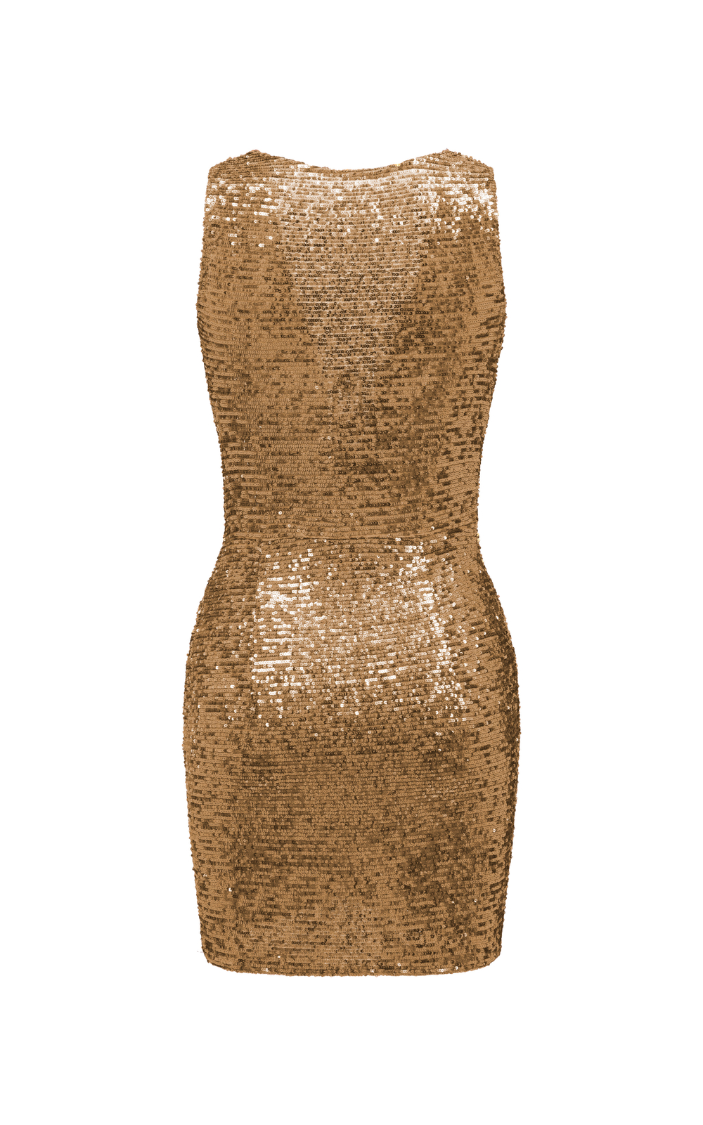 Платье мини из пайеток драпированное
