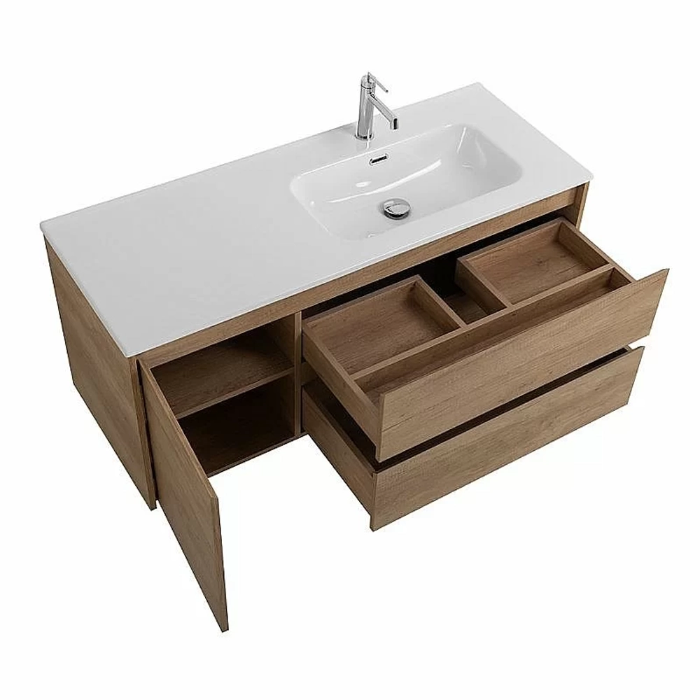 Тумба с раковиной BelBagno KRAFT 2C-1A 100 натуральный дуб небраска