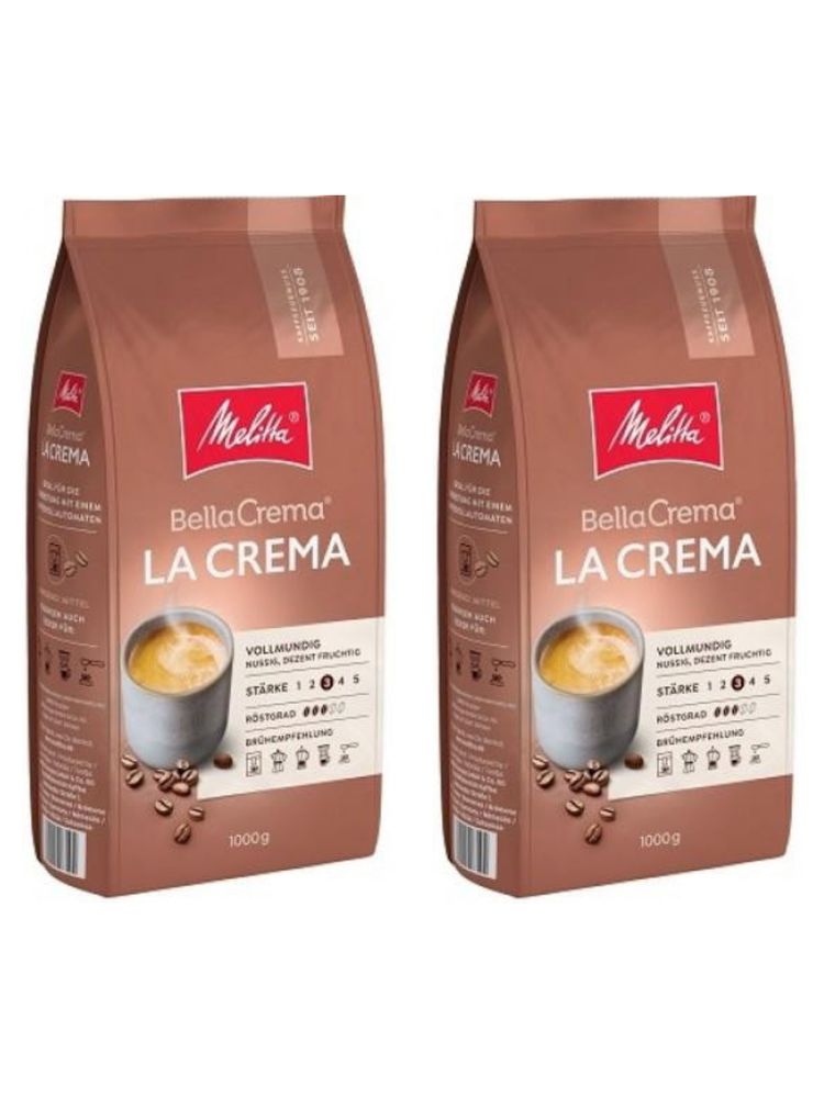 Кофе в зернах Melitta Bella Crema La Crema, 1 кг, 2 шт