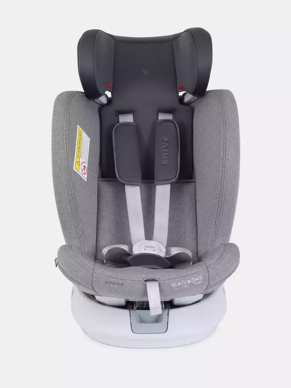 Автокресло Rant Drive Active Line 0/1/2/3 (0-36кг) Grey/Серый isofix