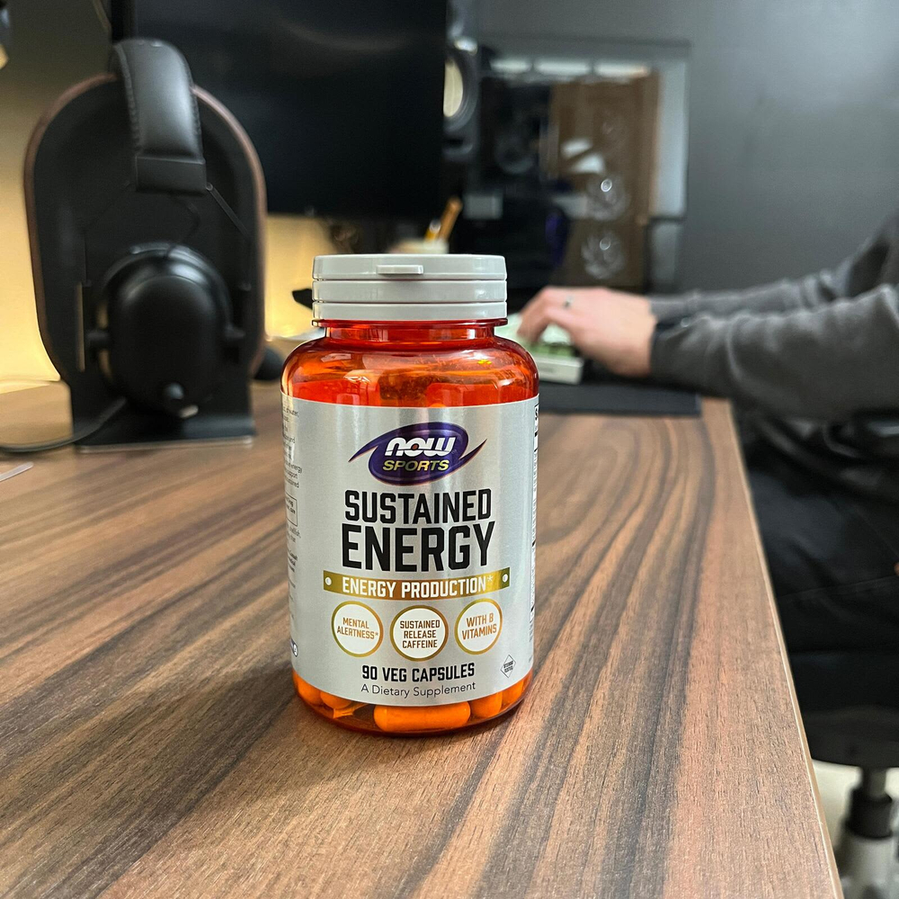NOW Foods, Sustained Energy, 90 растительных капсул