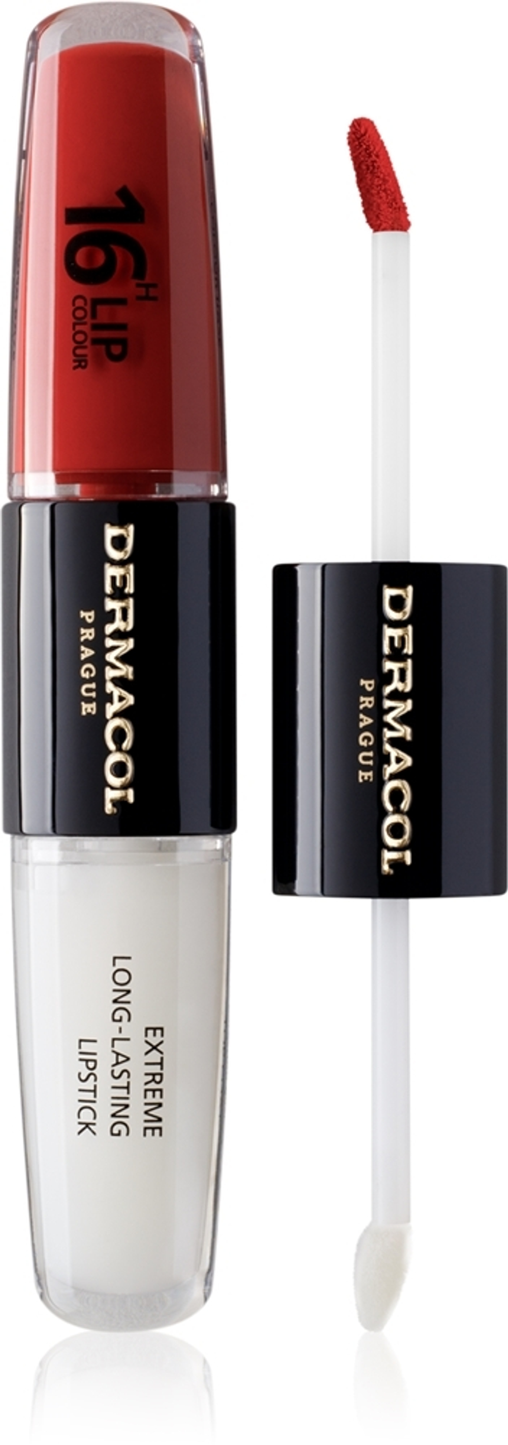 Dermacol 16H Lip Colour - Стойкая помада и блеск для губ, 2× 4 ml