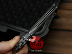 Нож Benchmade Crooked River Carbon A+++ GRAY Damascus