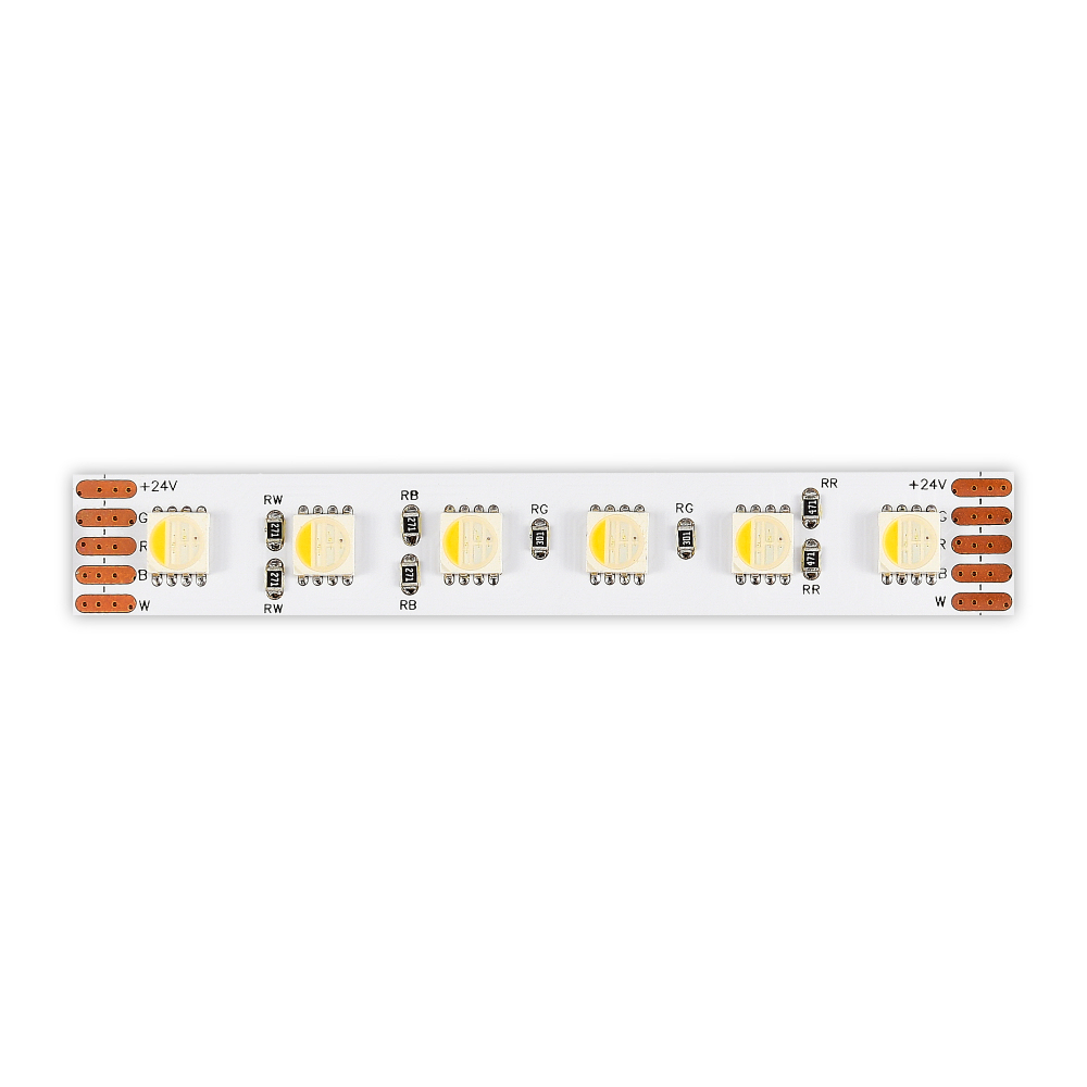 Светодиодная лента 24V 60 led/м 18W/m SMD 5050 420 Lm/m 4000K RGBW IP20, 5000×12 мм