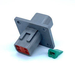 Разъем с фланцем DT04-4P-L012