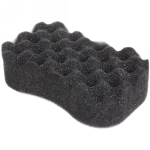 Губка для тела двухсторонняя «Для Мужчин», цвет черный, 18*10*5см ( Ultramarine)✦