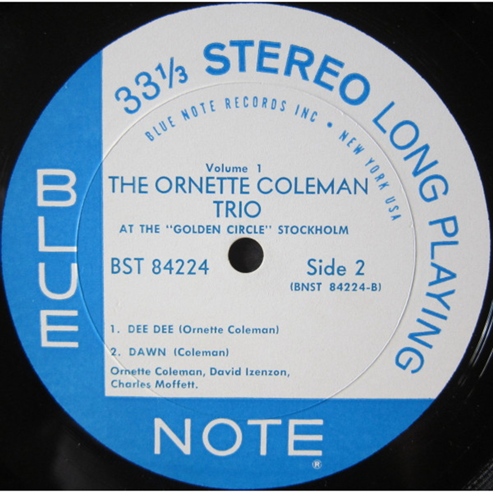 The Ornette Coleman Trio / At The Golden Circle Stockholm, Volume One (LP)