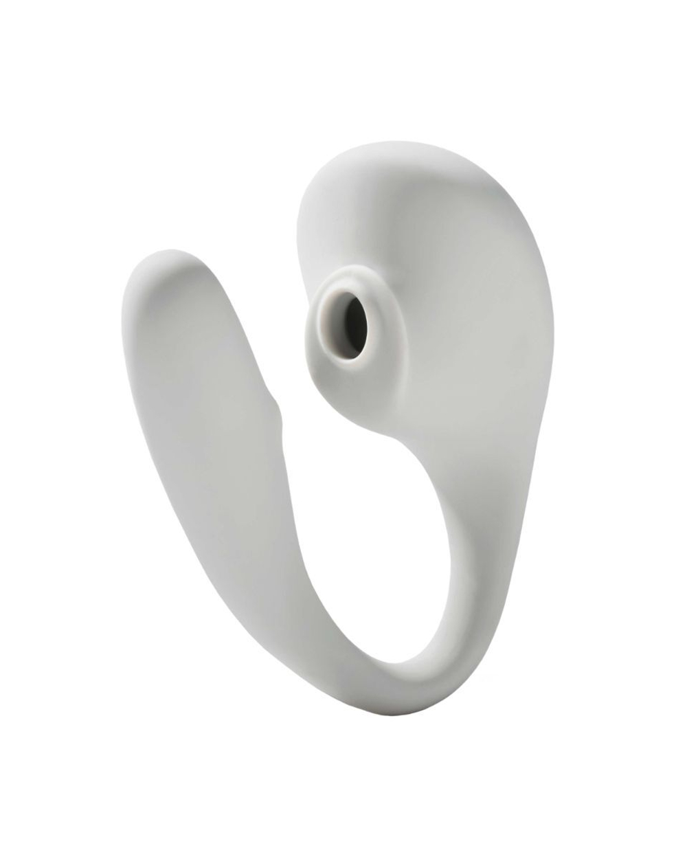 Серый вакуумный стимулятор с отростком Ose 2 Premium Robotic Massager (Цвет: серый)