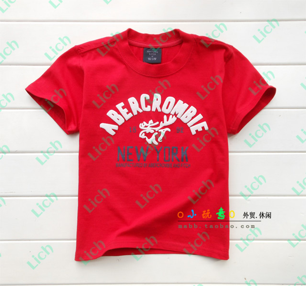 Футболка детская однотонная с надписями