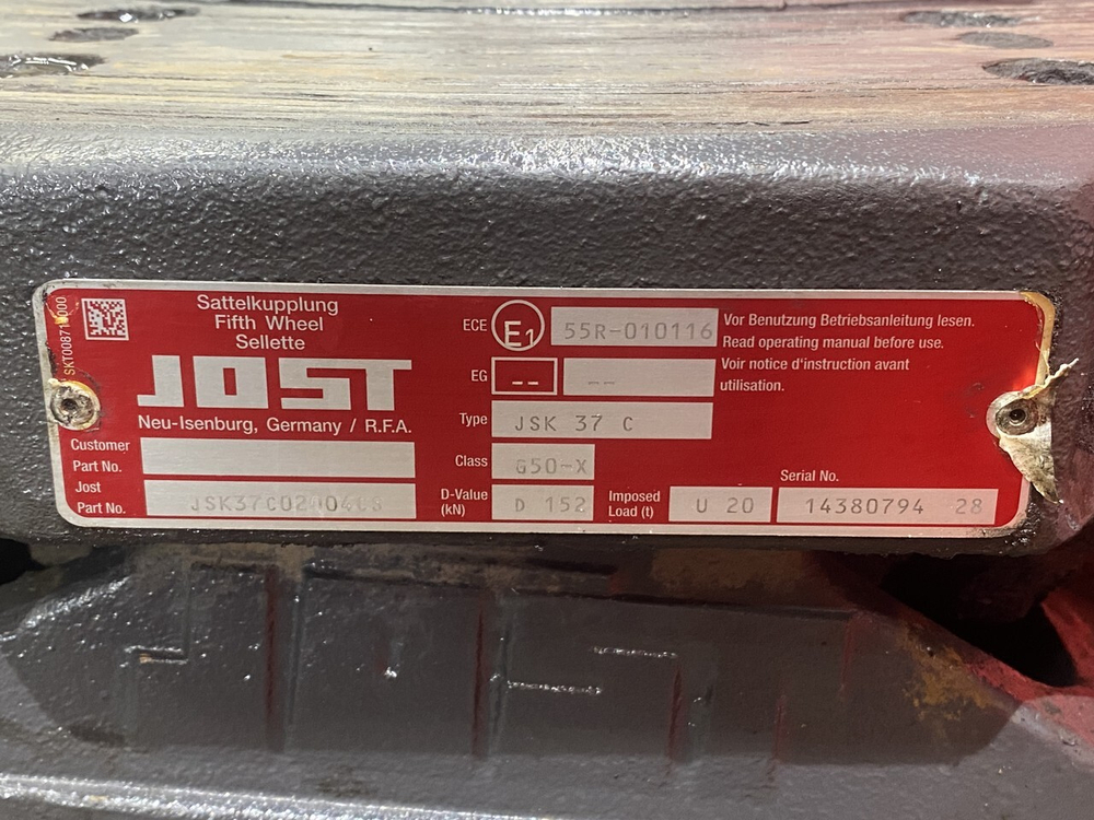 Седло JOST 150мм 2019г