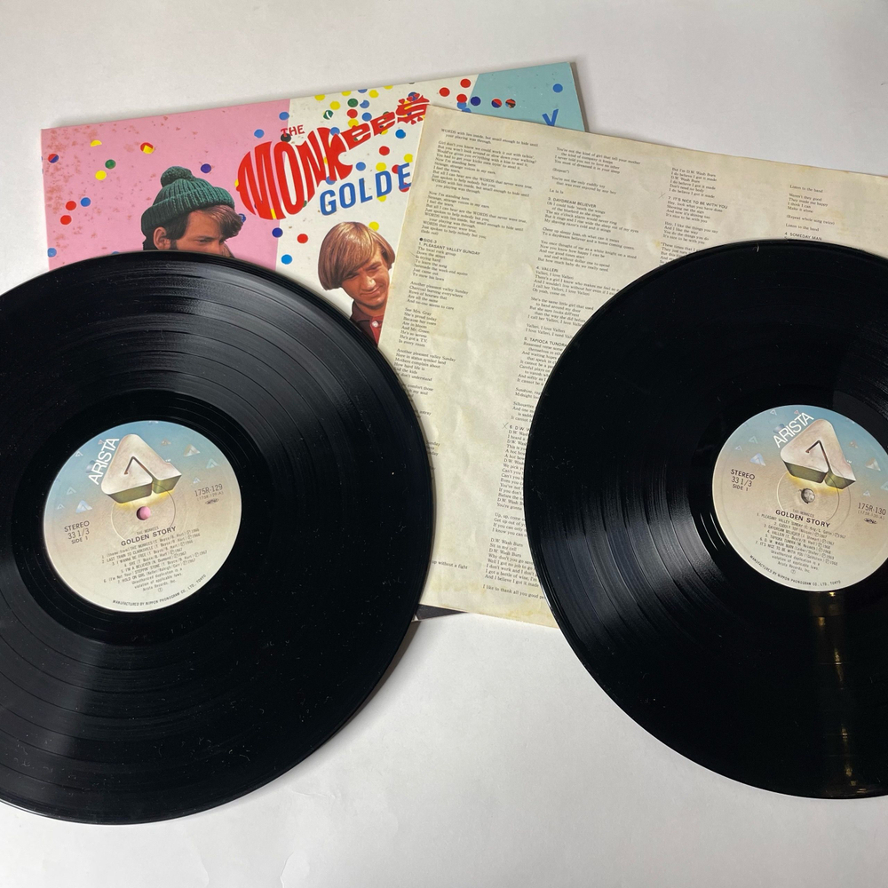 Винтажная виниловая пластинка LP The Monkees Golden Story (Япония 1980) (Без Оби)