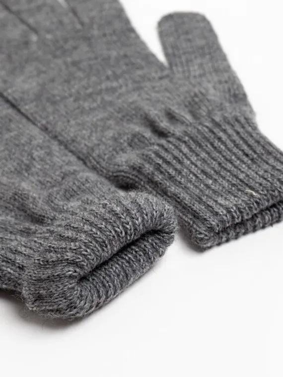 Перчатки женские, цвет графитовый, размер 18