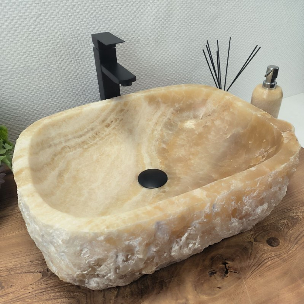 Раковина из оникса Erozy Yellow EO-62560 51*42*15 0099