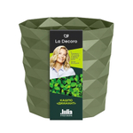 Кашпо "Диамант" (1,5л) с дренажной вставкой Цв. Тёплая хвоя