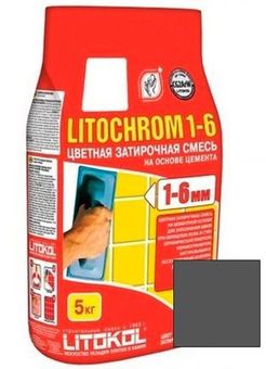 Затирка Litochrom 1-6 C.40 (антрацит) 5 кг