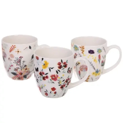 Кружка керамическая 350мл «Летний луг», микс 4рисунка