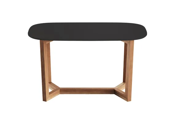 Стол обеденный Cross 2 140*80 см (черный, бук)