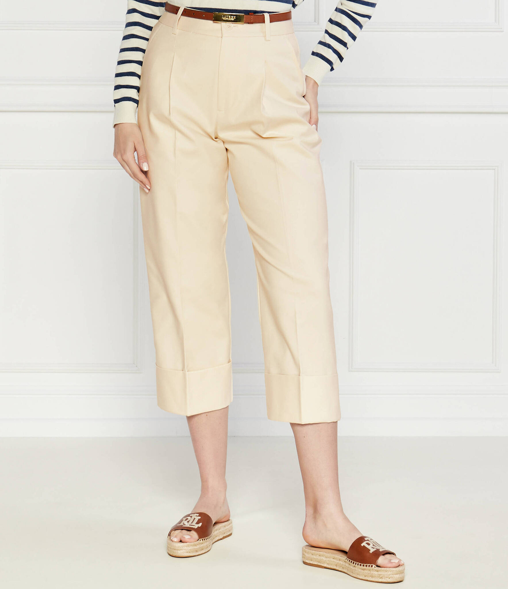 Брюки-сигареты ZEEYA LAUREN RALPH LAUREN - экрю(200871814)