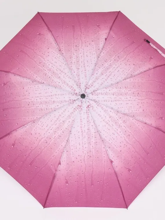 Зонт механический «Капли дождя», 4 сложения, 8 спиц, R = 48 см, цвет МИКС