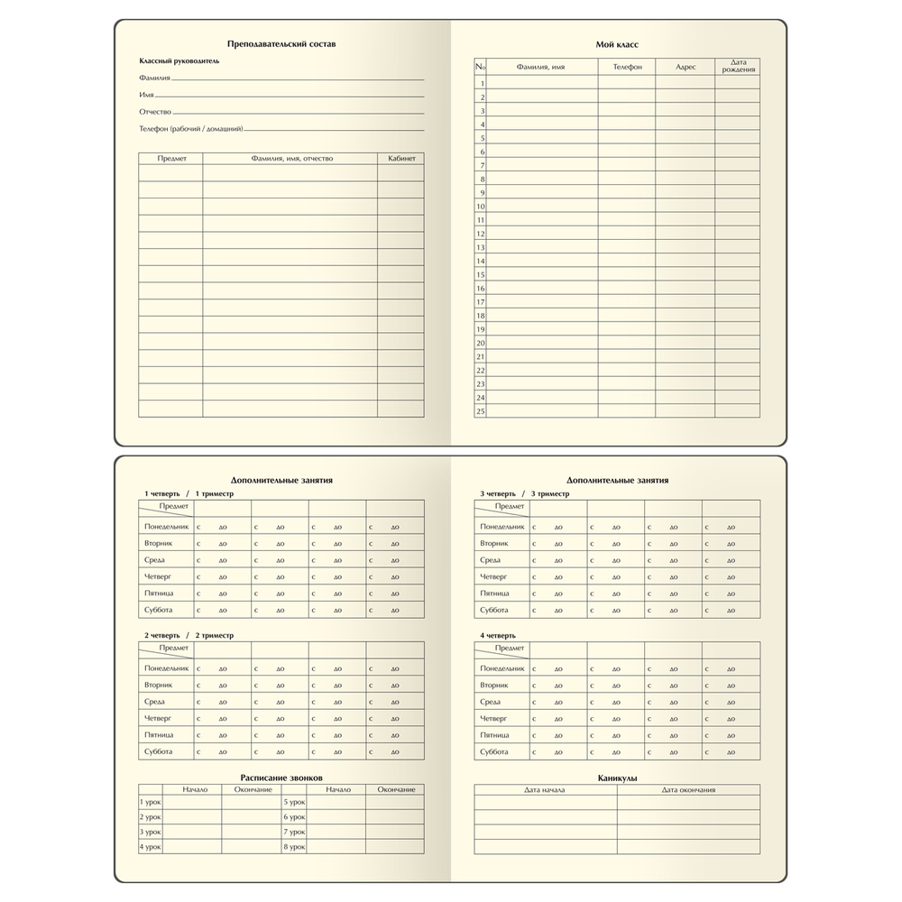 Дневник 1-11 кл. 48л. (ЛАЙТ) "Total gray", иск. кожа, тиснение, цветн. срез, ляссе, BG
