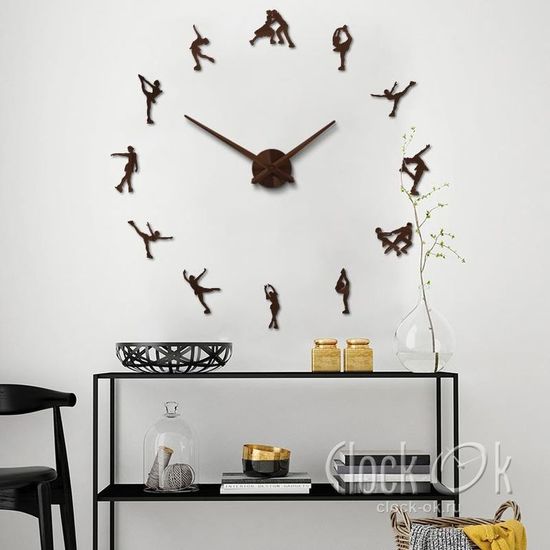 Настенные 3D часы Фигурное катание