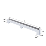 Конвектор напольный Royal Thermo STEP-130/180/2400-2-N-WT-LG-NA