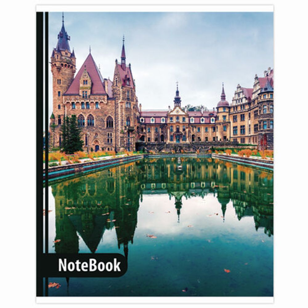 Тетрадь А5, 48 л., BRAUBERG, линия, обложка картон, МИКС, 403040, 5шт