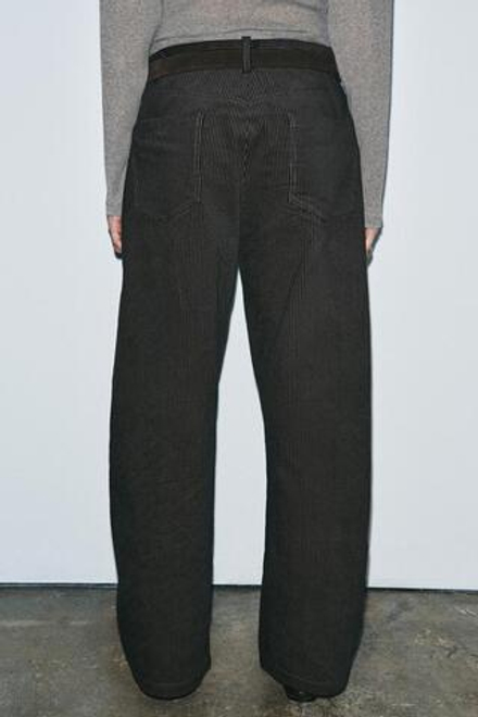 ZARA ШИРОКИЕ БРЮКИ В ПОЛОСКУ — ZW COLLECTION, ПОЛОСКИ