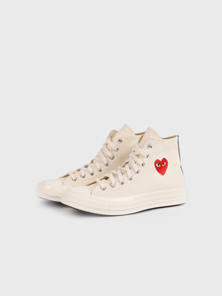 Кеды Converse x Comme des Garcons Play Chuck 70 CDG Hi Off-white