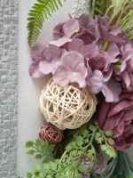 Настенная композиция с цветами в раме 67*32 см