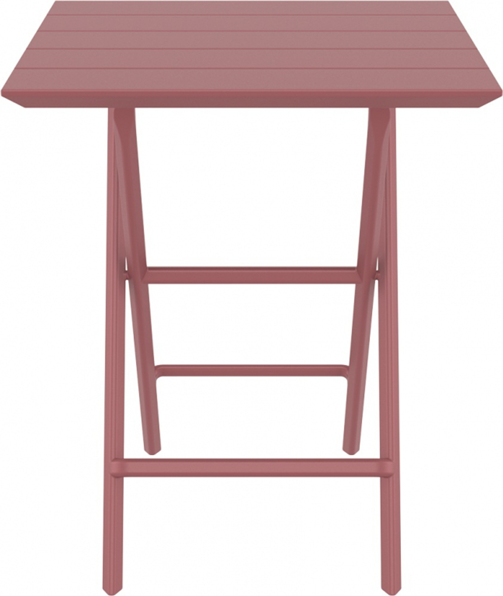 Стол пластиковый складной Siesta Contract Helen Folding Table 60, марсала